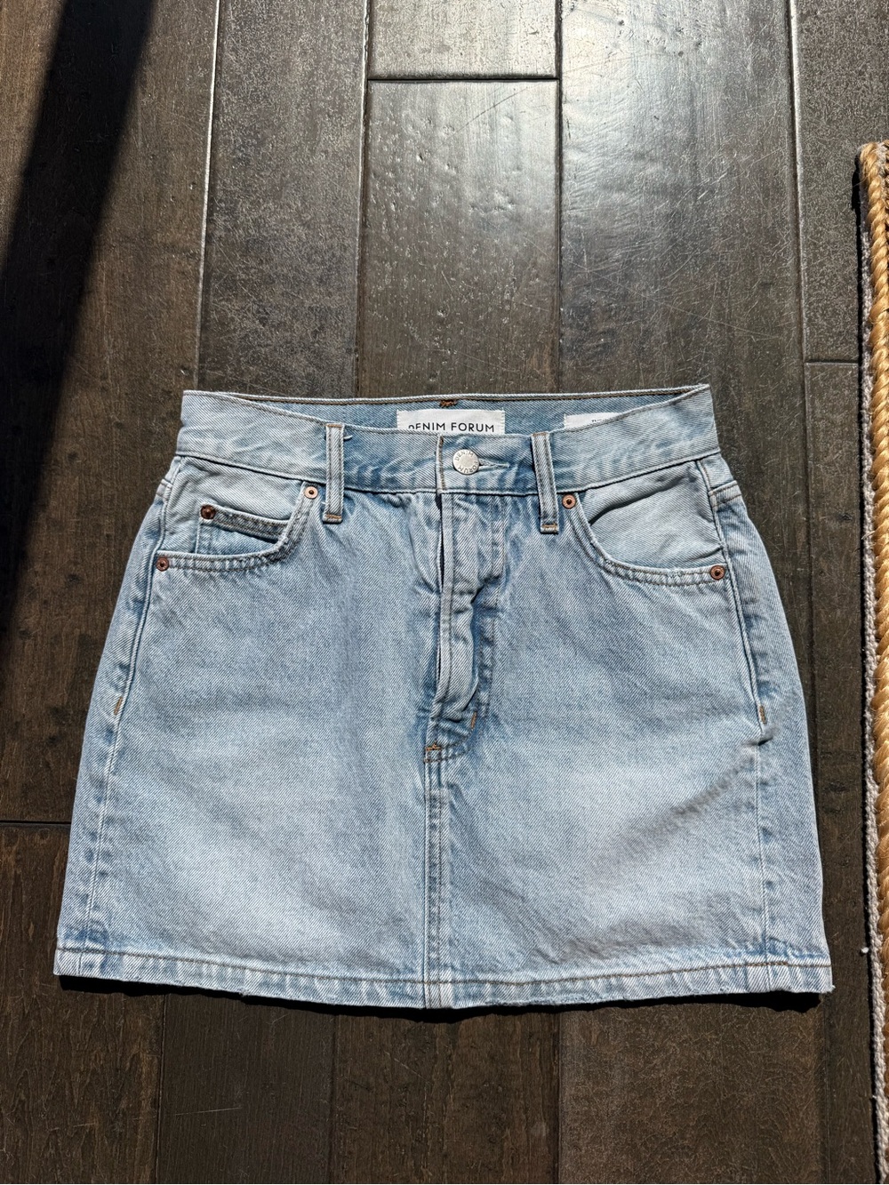 Denim Forum The '90s Ricci Denim Skirt